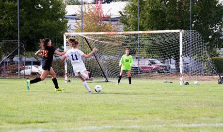 playing football