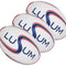 Lusum Munifex Rugby Ball 3 Pack Navy