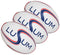 Lusum Munifex Rugby Ball 3 Pack Navy