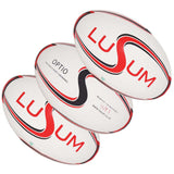 Lusum Optio Match Rugby Ball 3 Pack