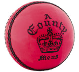 Readers County Crown Cricket Ball - Pink Or White