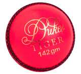 Dukes Tiger Cricket Ball Orange or Pink 4.75oz